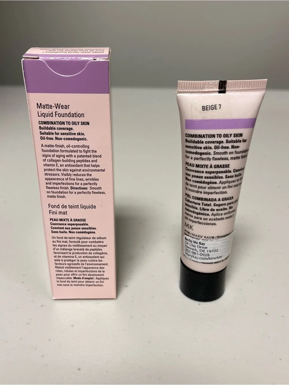 RETIRED MARY KAY TimeWise Matte-Wear Liquid Foundation 29ML Beige 7 DIscontinued